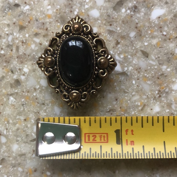 Collection of 12 Vintage Decorative Accent Gold Tone Metal Button Covers - Picture 7 of 13